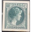 J) 1935 LUXEMBOURG, DIE PROOF, GRAND DUCHESS CHARLOTTE, 60 CENTS GREEN, MN