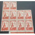 A) 1941, SOVIET UNION (URSS), MOSCOW BUILDINGS, NG, BLOCK OF 13