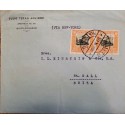 L) 1930 ECUADOR, ECUADOR EXPORTS FRUITS, 10C, ORANGE, VIA NEW YORK, CIRCULATED COVER FROM ECUADOR TO SWITZERLAND