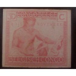 A) 1923, BELGIAN CONGO, LOCAL ASPECTS, DIE PROOF, 30C, HEAVY MOUNTED MINT, PINK CARMIN, ERICAN BANK NOTE, VLOORS