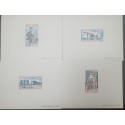 A) 1973, REPUBLIC OF CONGO, OIL INDUSTRY, INSTALLATIONS, PROOF, AIRMAIL, POINTE NOIRE COMPLETESTAMP SET, ISSUED 20TH MARCH