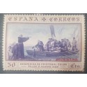 A) 1930, SPAIN, FAREWELL OF CRISTOBAL COLUMBUS, SPECIMEN, MNH, 50CTS, OVERPRINT, AIRMAIL