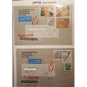 A) 1996, JAPAN, FLOWERS, FROM TOKIO TO MEXICO, OVERCIRCULATED, THE COVER HAS COMPLETE ADRESS,