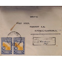 L) 1939 ECUADOR, ECUADOR PRODUCES SUGAR, 20C, CIRCULATED COVER FROM ECUADOR TO GERMANY