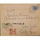 L) 1948 COLOMBIA, NATIONAL ASTROLOGICAL OBSERVATORY, 5C, BLUE, POSTAL BANK OF COLOMBIA, RED, OVERPRINT