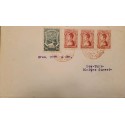 L) 1924 COLOMBIA, NARIÑO, 2C, RED, SCADTA, 50C, AIR TRANSPORTATION SERVICE IN COLOMBIA, AIRPLANE