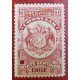 A) 1909, CHILE, CONSULAR REVENUE STAMP SPECIMEN, AMERICAN BANK NOTE, RED, 20C