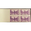 A) 1934, UNITED STATES, NATIONAL PARKS, IMPERFORATE BLOCK OF 4, VIOLET, MONTE RAINIERO, STATE OF WASHINGTON