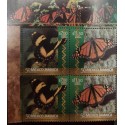 A) 2016, MEXICO – JAMAICA, BUTTERFLIES, JOINT ISSUE, MNH, ESTABLISHMENT OF DIPLOMATIC RELATIONS, TWO PAIRS