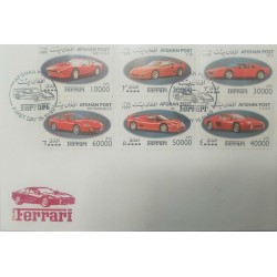 L) 1999 AFGHANISTAN, FERRARI, F-50, 208 TURBO, CAR COLLECTION, MULTIPLE STAMPS