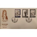 A) 1978, MALTA, ENGRAVINGS ON COPPER, FDC, WOMAN ON HORSE, THE GAITA, MARY WITH JESUS