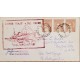 A) 1940, ARGENTINA, FROM BUENOS AIRES TO NEW YORK-UNITED STATES, FIRST VAPOR JOURNEY DELTARGENTINO, MARIANO MORENO STAMP