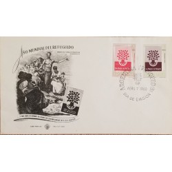 A) 1960, ARGENTINA, WORLD YEAR OF THE REFUGEE, FDC, POSTAGE