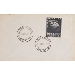 A) 1956, ARGENTINA, PHILATELIC SECTION, FIGHT AGAINST POLIOMELITIS STAMP