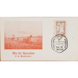 A) 1948, ARGENTINA, AGRICULTURAL DAY, FDC, PLOWING