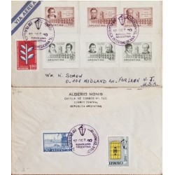 A) 1960, ARGENTINA, FROM BUENOS AIRES TO NEW YORK, INTRAMERICAN PHILATELICS, AIRMAIL