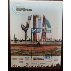 A) 2014, ARGENTINA, OIL INDUSTRY, ODD SHAPE, RECOVERY OF ENERGY SOVEREIGNTY, SOUVEIR SHEET