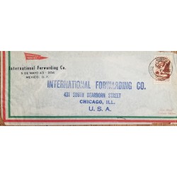 J) 1949 MEXICO, SYMBOLICAL OF FLIGHT, AIRMAIL, CIRCULATED COVER, FROM MEXICO TO CHICAGO