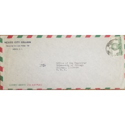 J) 1946 MEXICO, UNITED AMERICA DEFENDS ITS LOYALTY, MULTIPLE STAMPS, AIRMAIL, CIRCULATED