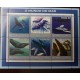 A) 2002, MOZAMBIQUE, WHALES, LIFE FAUNA, MNH, MULTICOLORED, BLOCK OF 6