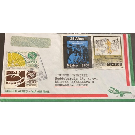 J) 1990 MEXICO, MEXICO EXPORT, CITRICOS, CAFE, 25 YEARS OF THE PETROLEUM INSTITUTE