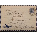 A) 1950, BRAZIL, FROM DOM PEDRO TO HAMBURG-GERMANY, AIRMAIL, IRON AND STEEL INDUSTRY STAMP