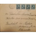 A) 1911, BRAZIL, FROM RIO GRANDE DO SUL TO GERMANY, ALVARES CABRAL STAMPS