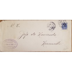 J) 1916 MEXICO, JUAREZ, CIRCULATED COVER, FROM MEXICO TO HERMOSILLO