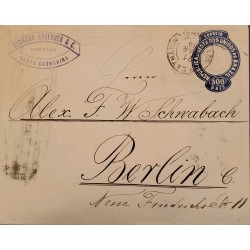 A) 1899, BRAZIL, FROM SANTA CATHARINA TO BERLIN-GERMANY