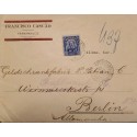 A) 1937, BRAZIL, FROM PERNAMBUCO TO BERLIN-GERMANY, DEODORO STAMP