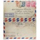 A) 1950, SPAIN, FROM LUGO TO CARIBBEANM AIRMAIL, SLOGAN CANCELATION SMOKE CUBAN TOBACCO, GRAL FRANCO STAMPS
