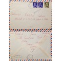 A) 1947, SPAIN, FROM CANDELARIO TO CARIBBEAN, AIRMAIL, CANCELATION, KING JUAN CARLOS