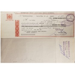 A) 1977, SPAIN, POSTAL STATIONARY, IRREVOCABLE DOCUMENTARY CREDIT, FROM CASTELLON TO HAIFA-ISRAEL