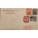 L) 1934 COLOMBIA, PETROLEUM, TOWER, 2C, RED, PLATINUM MINES, 8C, COFFEE, 30C, MANCOMUN, AIRMAIL, CIRCULATED COVER FROM COLOMBIA