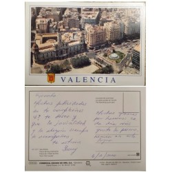 A) 2000. SPAIN, POSTCARD, VALENCIA, TOWN HALL SQUARE