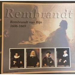 M) 2003 UGANDA, PAINTINGS BY REMBRANDT 1606-1669