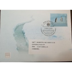 A) 2009, ARGENTINA, POSTAL STATIONAY, FROM BUENOS AIRES TO CORDOBA, PATAGONIA, PENGUINS STAMPS
