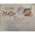 A) 1946, FROM BARCELONA TO NEW YORK UNITED STATES, AIRMAIL, JUAN DE LA CIERVA STAMP