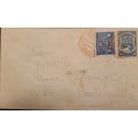 L) 1921 COLOMBIA, SCADTA 30C, BLUE, COAT OF ARMS, 3 CENTAVOS, EAGLE, AIRMAIL, TO BARRANQUILA, HONDA