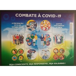 M) 2020, BRAZIL, COMBATE COVID - 19, PREVENTION IS IN OUR HANDS, TOGETHER WE WIN THE VIRUS, ESSENTIAL SERVICES