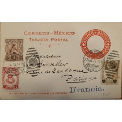 J) 1922 MEXICO, JOSEFA ORTIZ, PINO SUAREZ, JESUS CARRANZA, POSTCARD, POSTAL STATIONARY