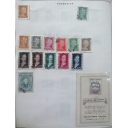 A) 1944, ARGENTINA LOT OF STAMPS, THE ALBUM PAGE IS NOT INCLUDED INLY THE STAMPS, EVA PERON, ARGENTINE NATIONAL HYMN