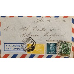 A) 1959, SPAIN, FROM SANTANDER TO CARIBBEAN, AIRMAIL, GRAL FRANCO, AVIATION, PRINCE BALTHASAR STAMPS