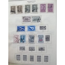 A) 1956-58, ARGENTINA, COLLECTION, FLORENTINO AMEGHINO WITH OVERPRINT IN BLACK