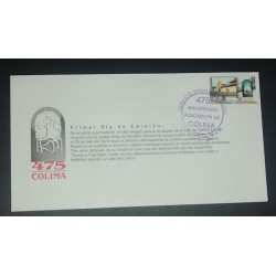 A) 1998, MEXICO, COLIMA FOUNDATION, FDC, 475 YEARS OF ITS FOUNDATION, XF