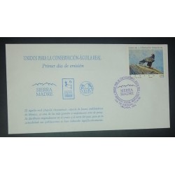 A) 1998, MEXICO, GOLDEN EAGLE, FDC, UNITED FOR THE PROTECTION OF NATURE, XF