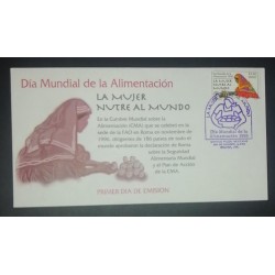 A) 1998, MEXICO, WORLD FOOD DAY, FDC, WOMAN NURSES THE WORLD