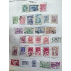 A) 1944-53, ARGENTINA, LOT OF 24 STAMPS, PORTRAIT OF RIVADAVIA, MAUSOLEUM Erected IN THE CITY OF BUENOS AIRES