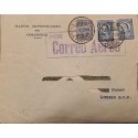 L) 1930 COLOMBIA, SANTANDER, 4C, BLUE, SCADTA, 30C, NATURE, AIRPLANE, AIRMAIL, CIRCULATED COVER FROM BOGOTA TO LONDON