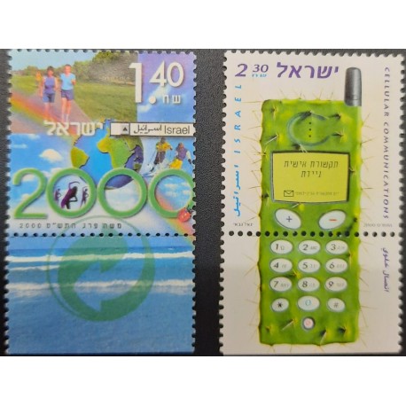 A) 2000, ISRAEL, QUALITY OF LIFE, MNH, COMMUNICATIONS DAY, MULTICOLORED
